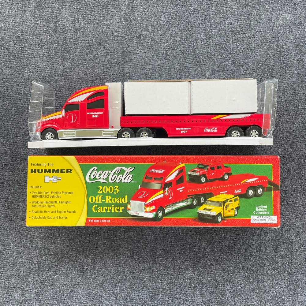 2003 Coca-Cola Off-Road Carrier Semi Truck Toy